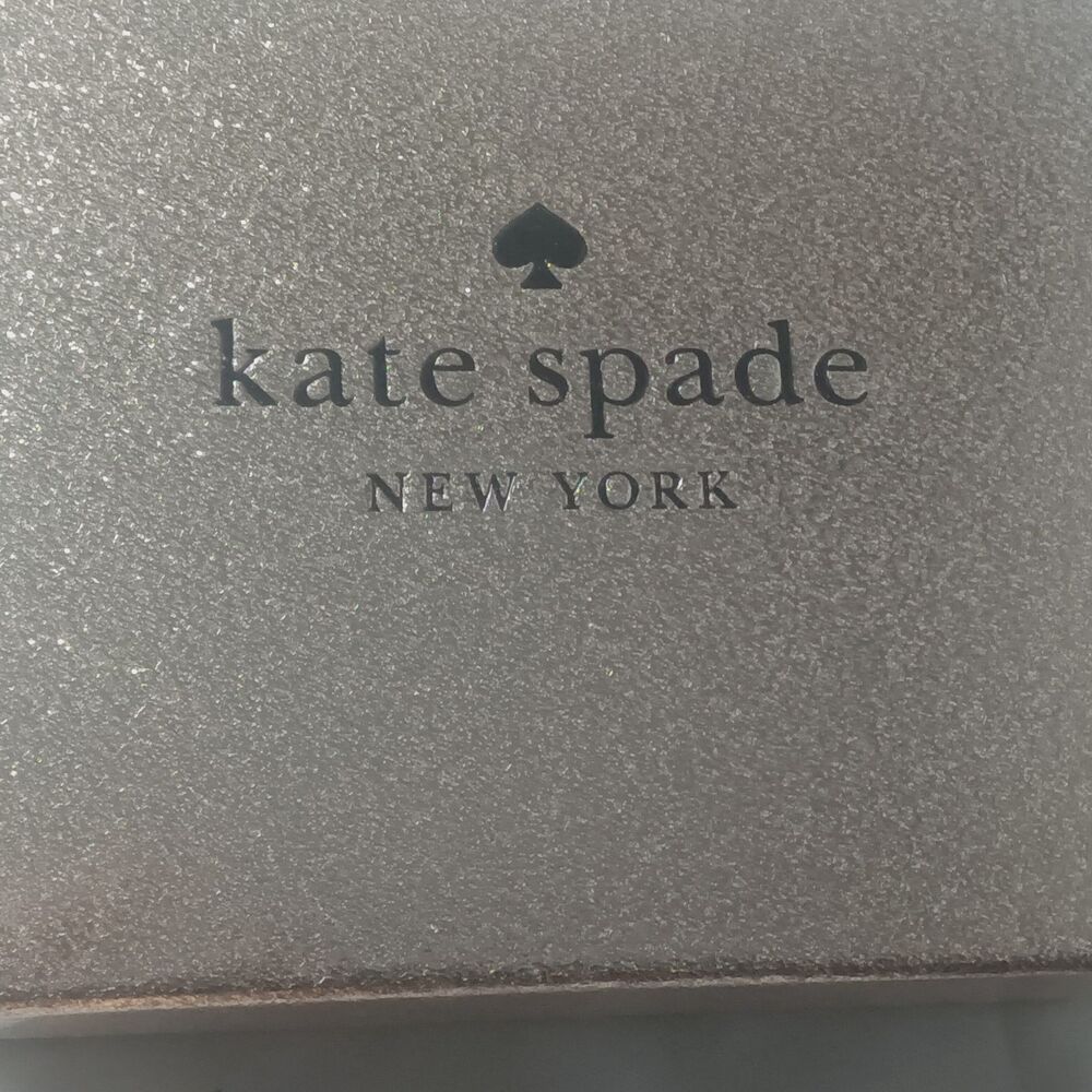 Kate Spade New York Boxed Small Glimmer Glitter Slim Card Holder~Gold Retail $99 - Picture 4 of 7
